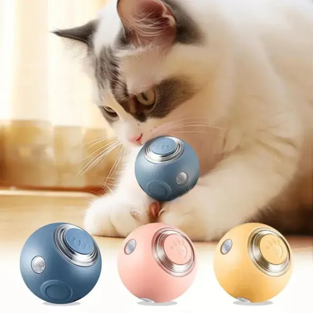 Smart Cat Ball Toy Automatic Rolling Ball Electric Pets Dogs Interactive S3R4