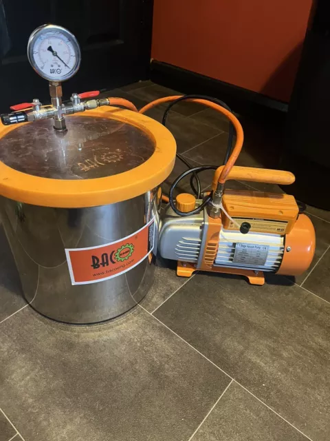 BACOENG vacuum Chamber With Stage 1 Pump. Resin Art. Resin Craft. Epoxy