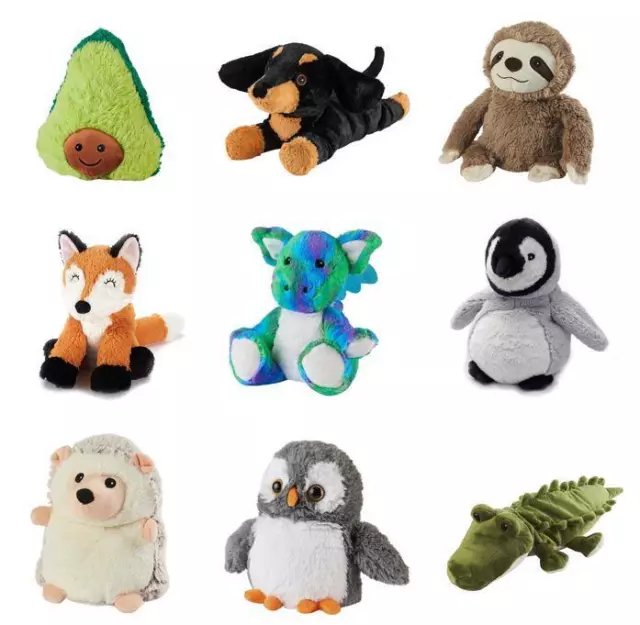 Warmies Heatable Microwavable Various  Soft Toys Wheat Filled & Lavender Scented