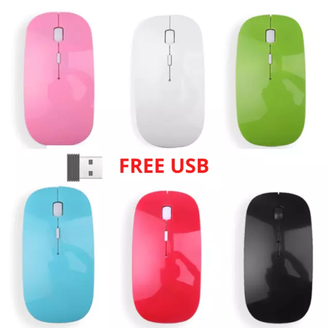 2.4 GHz Wireless Mouse Optical Cordless Usb Scroll Mice For Pc Laptop Computer