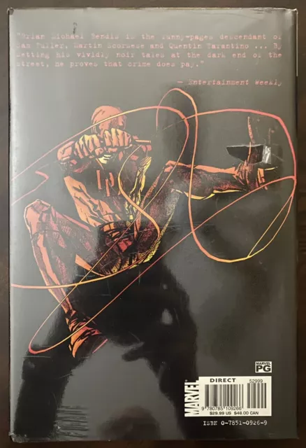 Marvel Knights Daredevil Vol 2 tapa dura de gran tamaño, Bendis/Maleev, nuevo 3