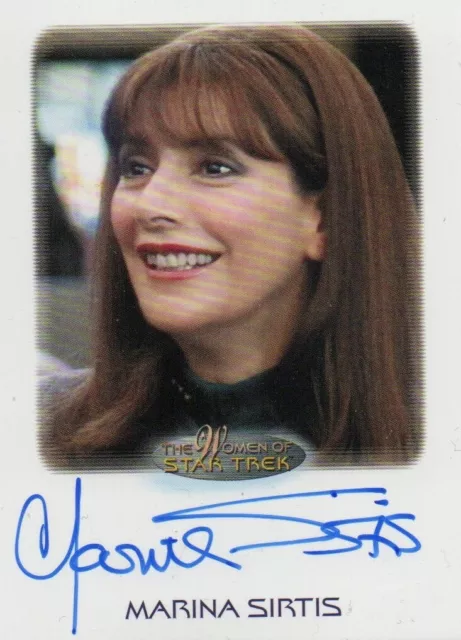 Frauen von Star Trek Kunst & Bilder: Marina Sirtis als Deanna Troi Autogrammkarte
