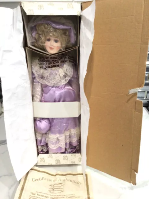 Heritage Signature Collection Victorian  Doll in box Rare never played brand new