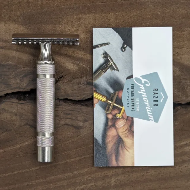 REVAMPED! 1930s Gillette NEW Short Comb DE Safety Razor - Shave Ready & Stunning