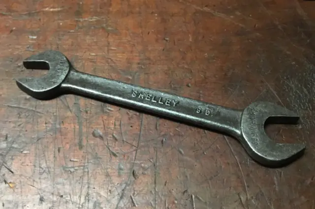 Vintage Shelly Open End Whitworth Spanner 3/8 -5/16 Made in England Car Tool Kit