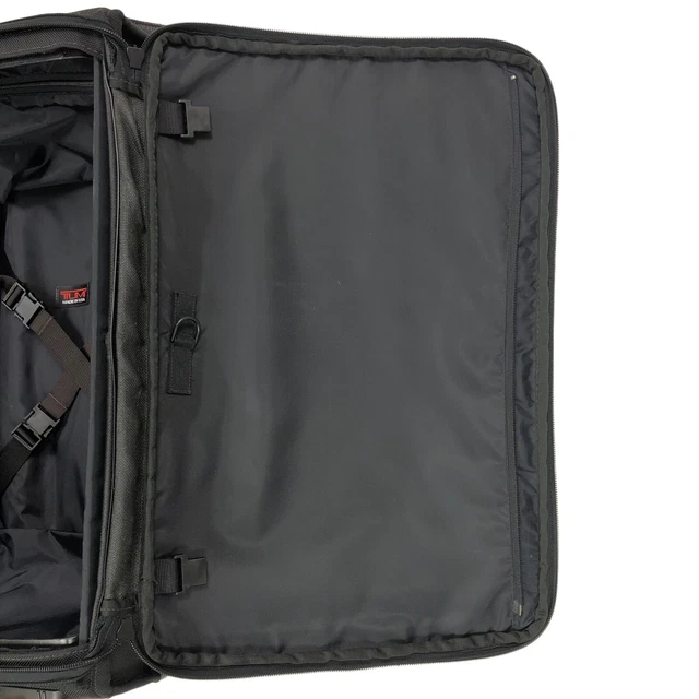 Tumi Alpha Upright Suitcase Luggage 2 Wheel Rolling 23-25.5 Inches Black USA 8