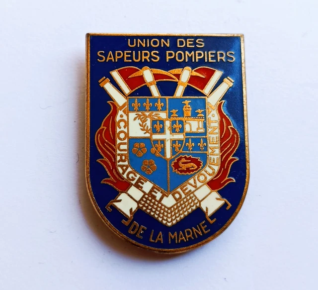 Insigne De Poitrine Anciens Sapeurs-pompiers – Couleur Or, Fabrication Française (neuf)