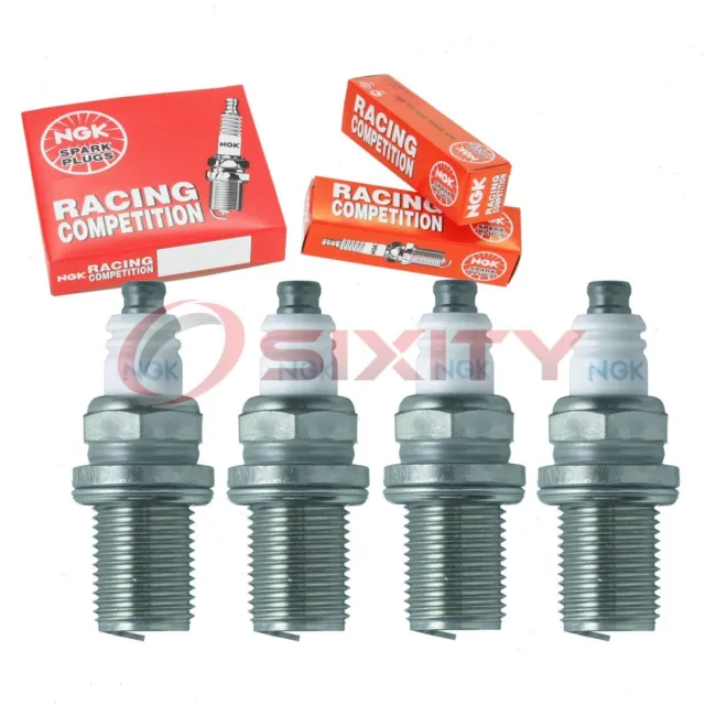 4 pc NGK 2000 R7282-10 Racing Spark Plugs for Ignition Wire Secondary  st