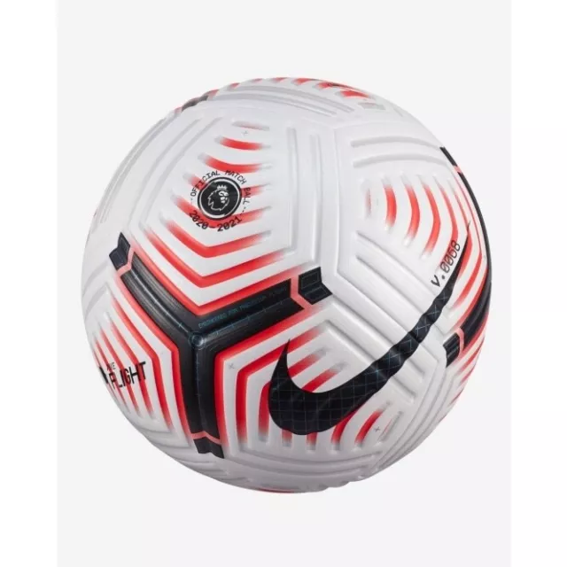 Nike White Premier League Flight Football Ball Size 5