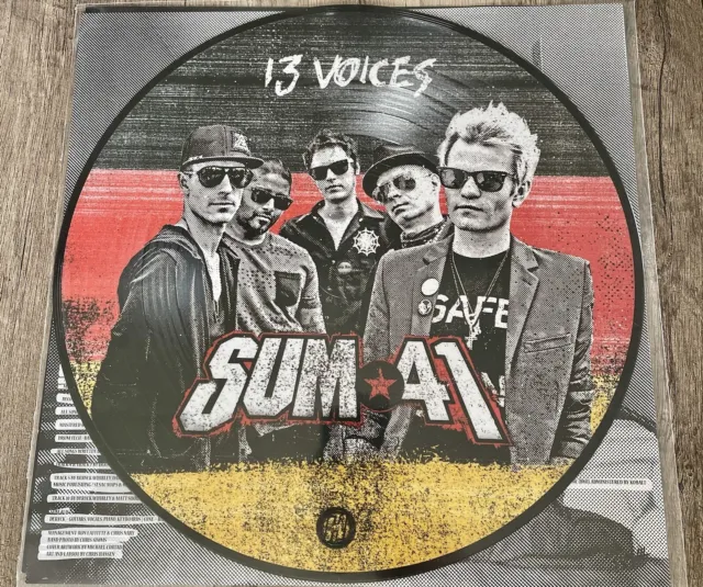 Sum 41 - 13 Voices Limited Picture Vinyl Lp Germany Deutsche Version Rar Poster