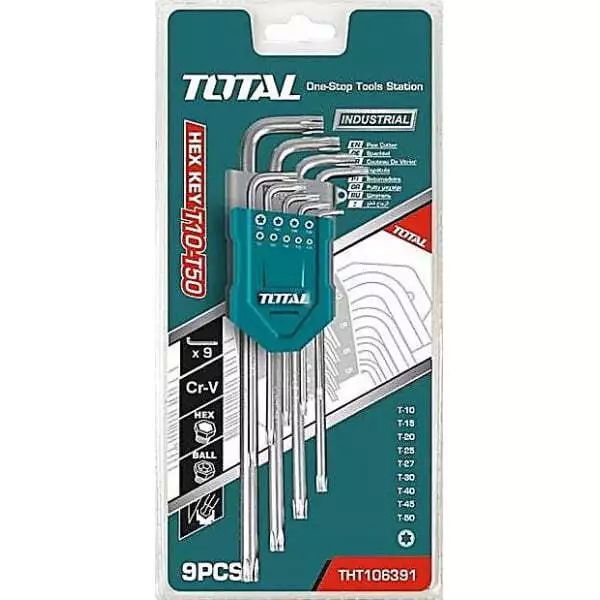 Set di chiavi TORX da 9 pezzi, serie INDUSTRIAL (THT106391) 2