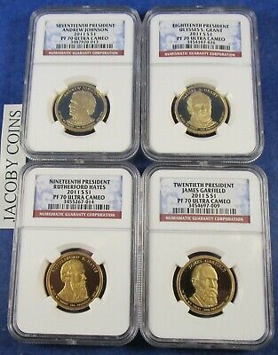 2011 S Ngc Pf70 Presidential Dollar 4 Coin Set-Last One