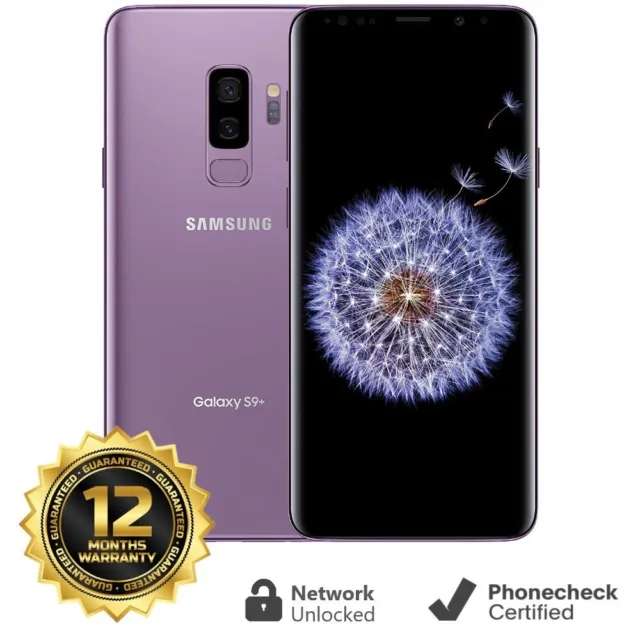 Samsung Galaxy S9+ SM-G965U - 64GB - Lilac Purple (Unlocked) - Good