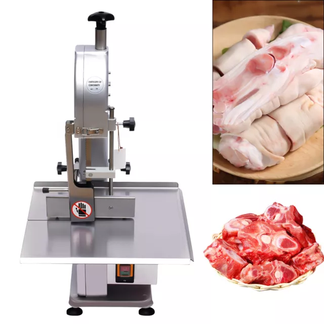 10-150mm Commercial Frozen Meat Bone Saw Butcher Band Cutting Saw Machine 1500W
