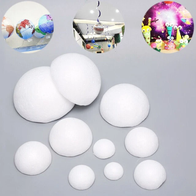 Hohe Qualität Schaumball Hemisphäre Hochzeit Langlebig 10 Stück 2–7 Cm