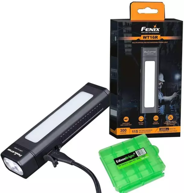 Fenix WT16R 300 Lumen rechargeable magnetic base Handheld flashlight/worklight