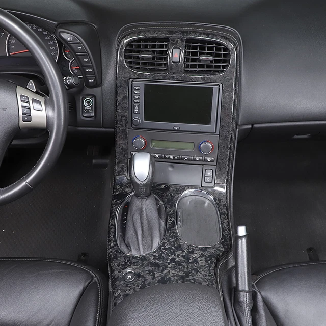 CARBON FIBER Interior Full Center Console Trim Set For Corvette