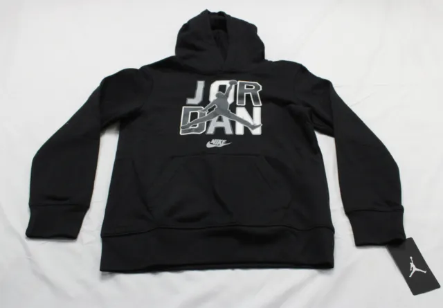 Nike Big Boy's Jordan Sport DNA Fleece Pullover Hoodie LC7 Black Medium (10-12)