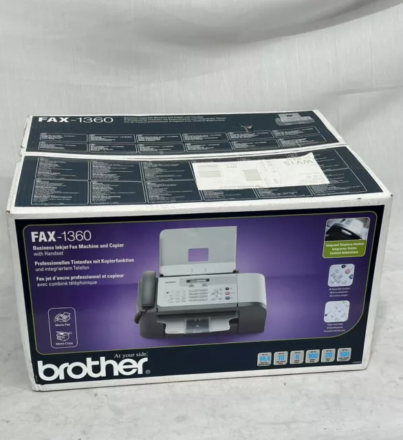 Brother FAX -1360 Business Ink Jet Fax Machine And Copier With Handset