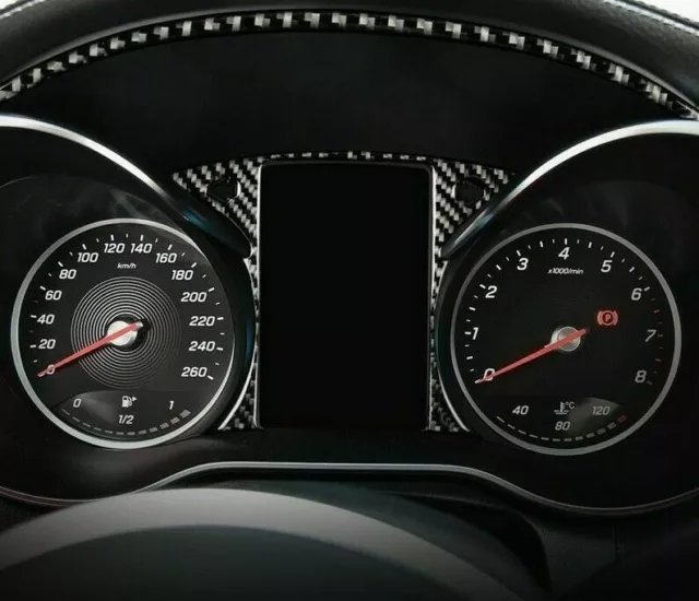 Mini Armaturenbrett Auto Uhr KFZ Cockpit Autouhr Quarzuhr wie bei Mercedes  blau