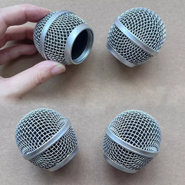 Replacement Microphone Grill Mic Grille Ball Head Mesh for Shure SM58 PGX2 SLX2