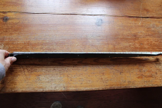 Antique Straight Hand Forged 25.5" Barn Door hinge, Strap Gate Black Cast Iron 2
