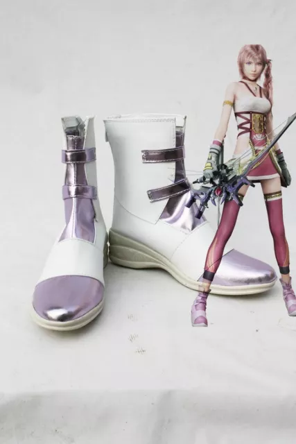 Final Fantasy XIII-2 FF 13-2 Serah Farron Cosplay Schuhe Kostüm Shoes Stiefel