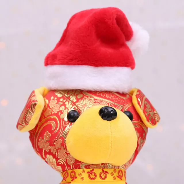 Christmas pet santa hat small puppy cat dog xmas holiday costume ornaments B*xd