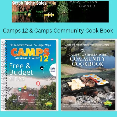 2023 Camps Australia Wide 12 B4 & Community Cook Book Essential Caravan Books