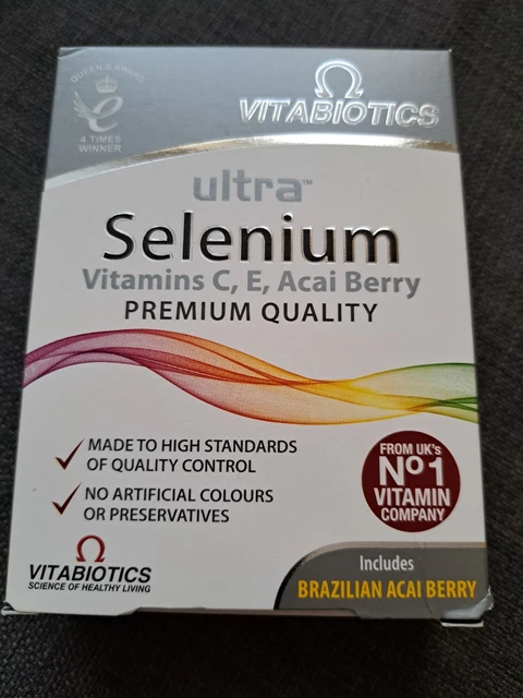 VITABIOTICS ULTRA SELENIUM vitamins C, E, Acai Berlynas premium quality ...