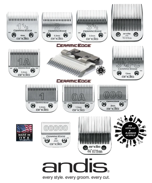 ANDIS CERAMIC EDGE DETACHABLE BLADE*Fit Excel Supra,Oster 76 97 ONE 10