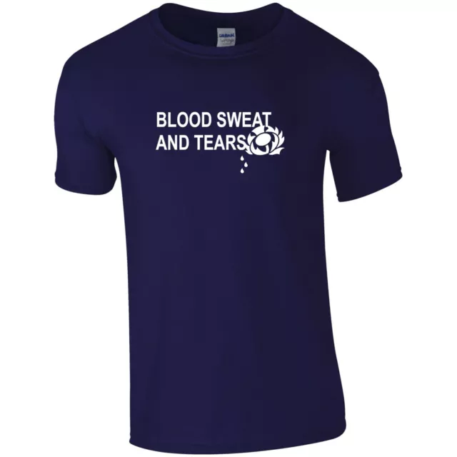 Scotland Blood Sweat and Tears Rugby Nations 6 T Shirt Kids