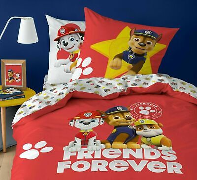 Set Lenzuola Paw Patrol Completo Letto sopra sotto federe 100% puro cotone 