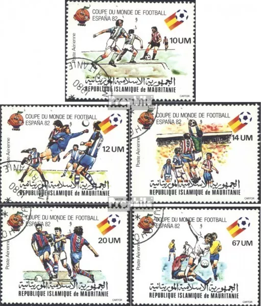 Mauritania 691I-695I (completa Edizione) usato 1980 Calcio-WM 1982 in Spagna