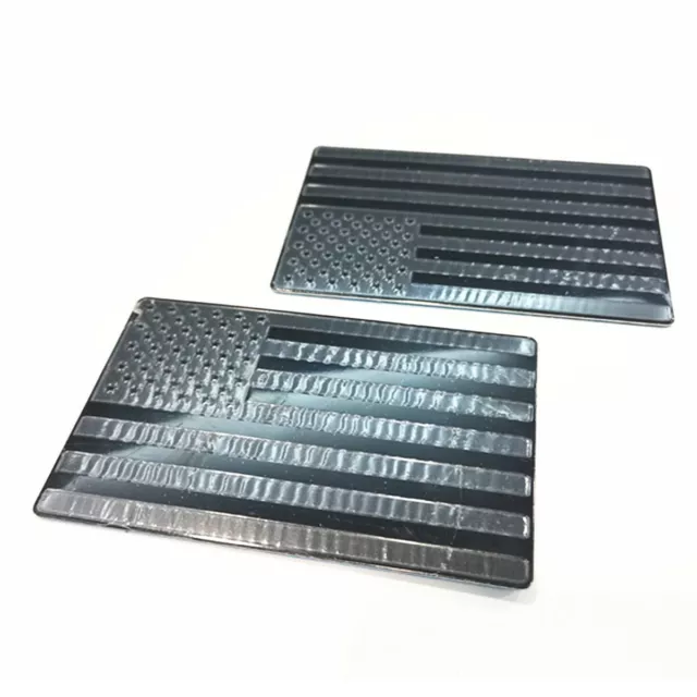 3D Metal American Flag Decal Car SUV Truck Motorcycle Emblem Badge Aluminum 2Pcs