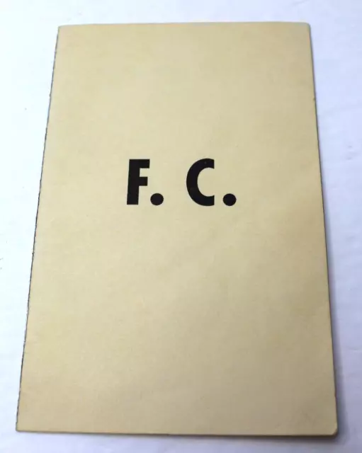 Vintage PB  Masonic F.C. Book Freemason Fellowcraft Degree Lesson Coded