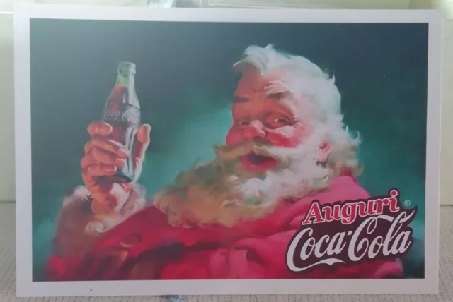 Lotto di 3 cartoline auguri da coca cola. Non viaggiate. Ottime condizioni.