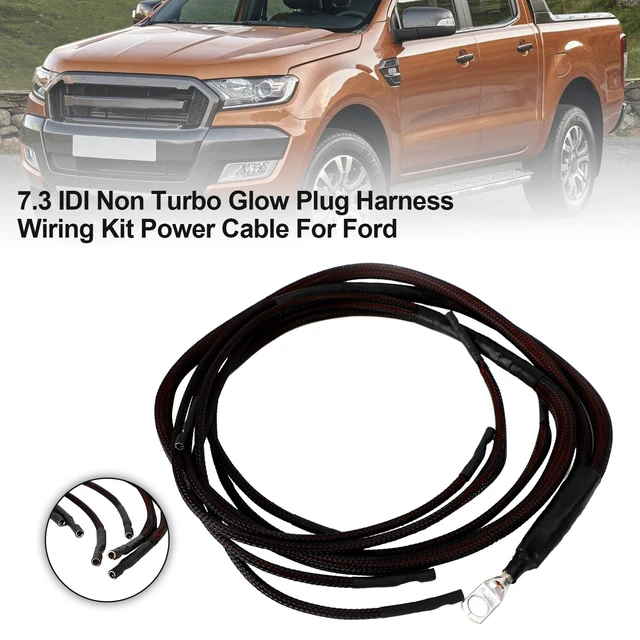 7.3 IDI NON Turbo Glow Plug Harness Wiring Kit Power Cable Pour Ford