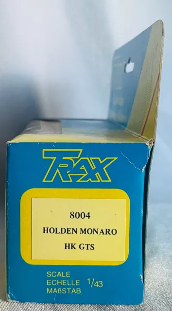 TRAX No. 8004 Holden Monaro HK GTS - Red - Mint Boxed 2