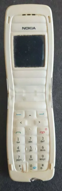Silver Nokia Gsm Vintage Flip Flop Cell Phone Cellular Telephone