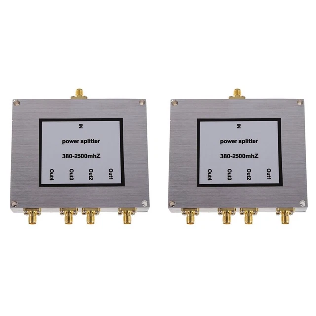 2X 4 Wege SMA Leistungsteiler 380 MHz 2500 MHz, SMA Leistungsteiler Signalk Y7V9