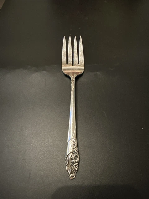 Community Oneida EVENING STAR 8 1/2" Silverplate Meat Serving Fork Flatware