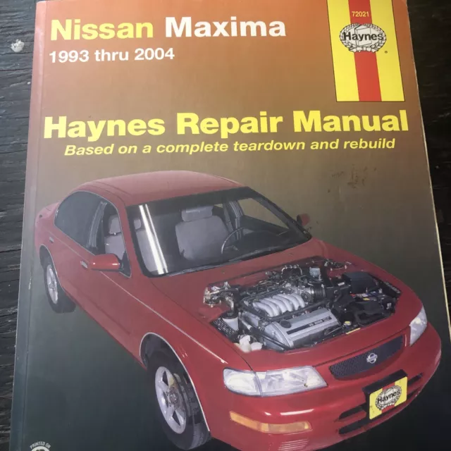 Haynes 72021 Repair Manual for Nissan Maxima (1993-2004)