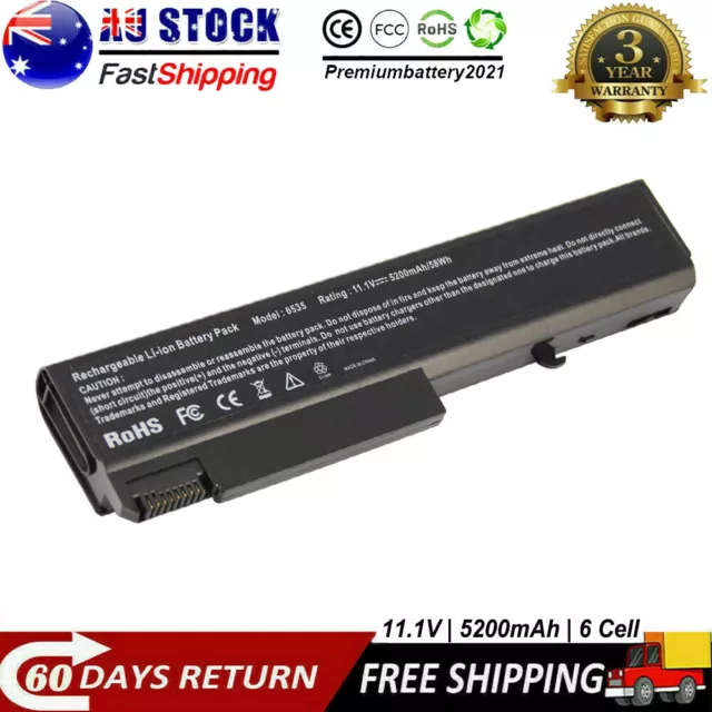 6 Cells Laptop Battery for HP EliteBook 6930p 8440p 8440w 6730b 6535b 482962-001