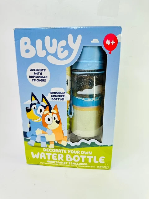 BLUEY DECORATE YOUR Own Water Bottle £14.34 - PicClick UK