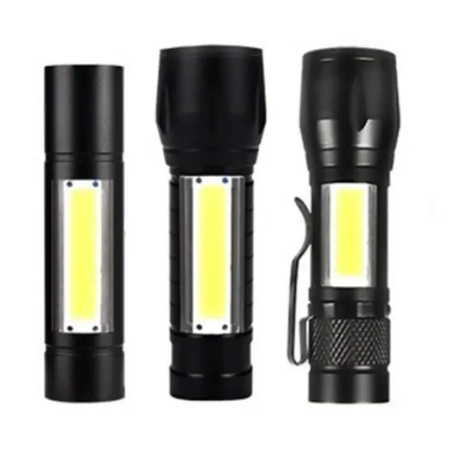 Waterproof COB LED Work Light USB Rechargeable Flashlight Outdoor Camping