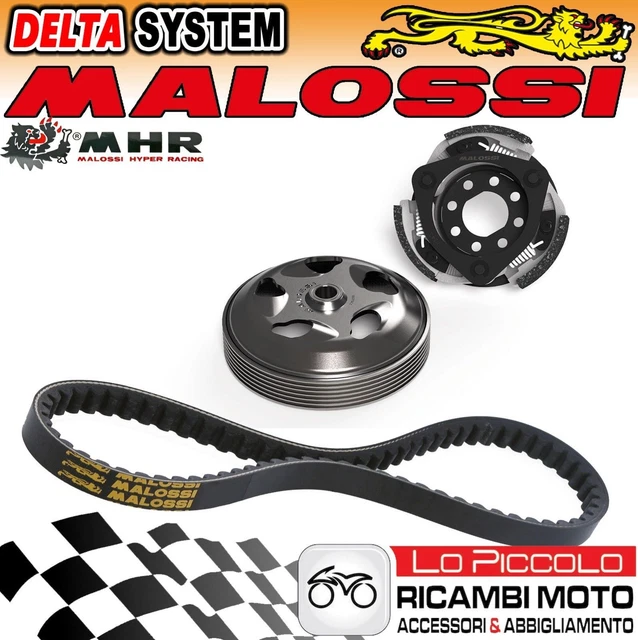 Set Performance MALOSSI Pour Gilera Runner 125/180 2T - Variateur + Embrayage+Cloche + Courroie - Neuf