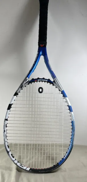 Babolat Soft D Drive Tennis Racquet 4 1/8 Grip Blue Black Read