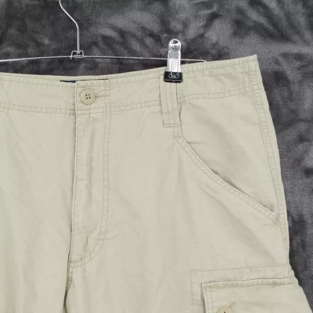 American Rag CIE Mens Size 34 Biege Cotton Cargo Pocket Casual Shorts 2