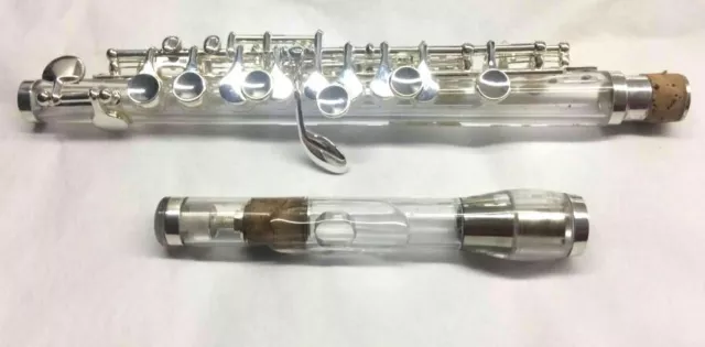Crystal and silver PICCOLO with case BRAND new perfect c key 2